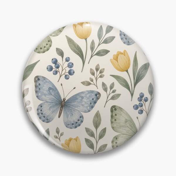 Item preview, Aesthetic butterflies and flowers seamless pattern  designed and sold by Alaa-love-art.