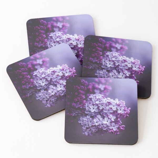 Item preview, Morning Dew on Purple Lilac Blossoms designed and sold by Roamgrain Photos.