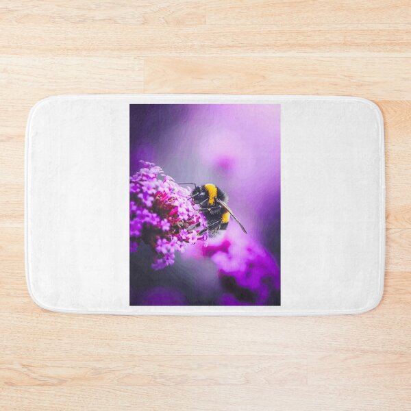 Item preview, Bumblebee on Purple Flowers Macro designed and sold by Roamgrain Photos.