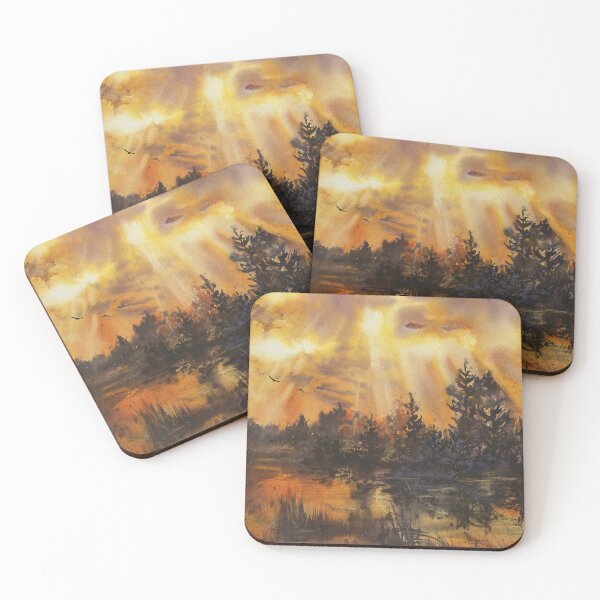 Item preview, Golden Rays Over the Wetlands designed and sold by paulaiakwarele.