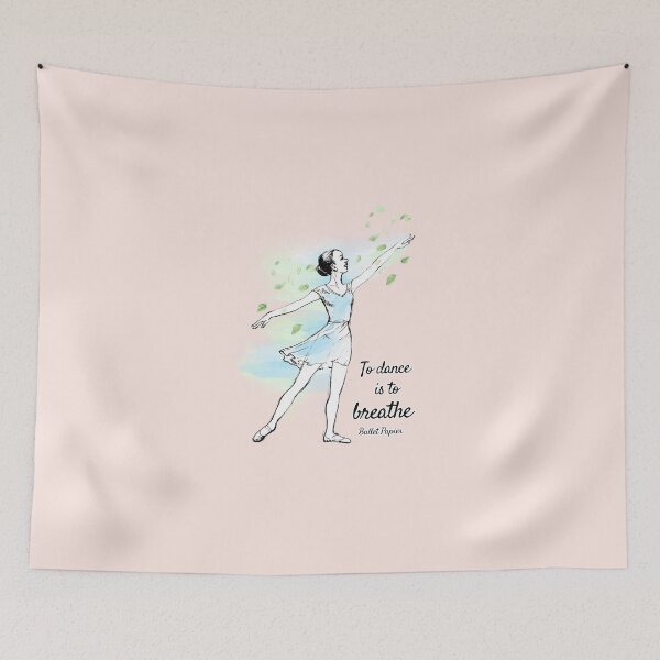 Artikelvorschau, To dance is to breathe entworfen und verkauft von Ballet Papier.