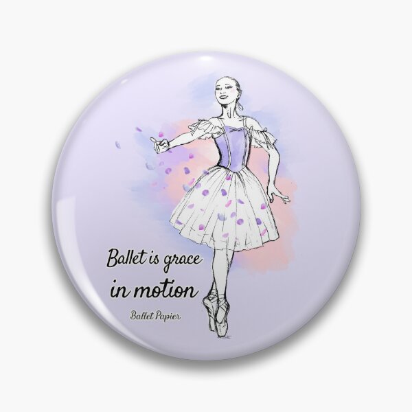 Item preview, Ballet is grace in motion designed and sold by Ballet Papier.
