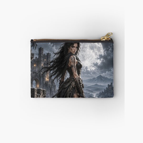 Item preview, Moonlit Female Assassin – Dark Fantasy Gothic Warrior designed and sold by photoparadise22.