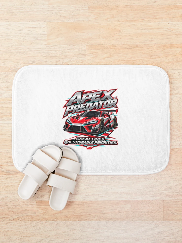 Thumbnail 1 of 6, Bath Mat, Apex Predator Racing Lines designed and sold by eWproject.
