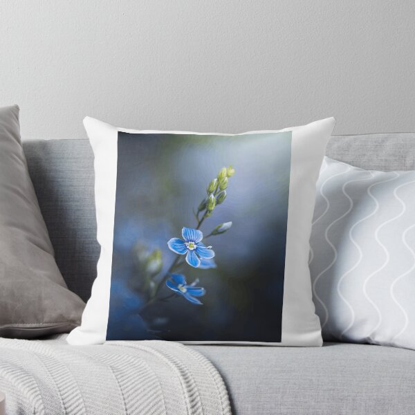Item preview, Delicate Blue Wildflowers with Soft Focus designed and sold by Roamgrain Photos.