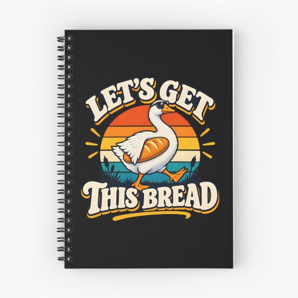 Item preview, Let's Get This Bread Funny Duck Goose Retro Sunset Meme designed and sold by brookegentryen.
