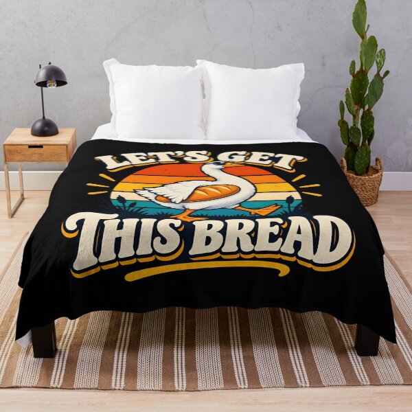 Item preview, Let's Get This Bread Funny Duck Goose Retro Sunset Meme designed and sold by brookegentryen.