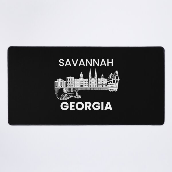 Artikelvorschau, Savannah Georgia Souvenir Herren Musik Gitarre Savannah entworfen und verkauft von DSWShirts.