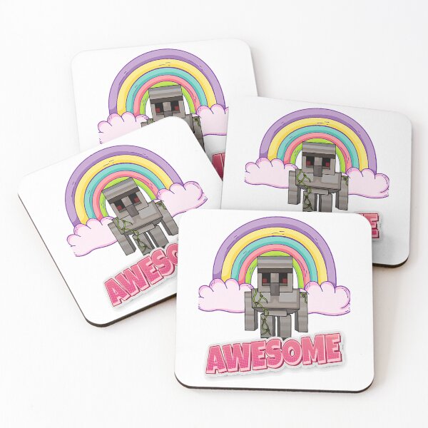 Item preview, Rainbow Awesome Iron Golem designed and sold by alanna-hjeffrie.