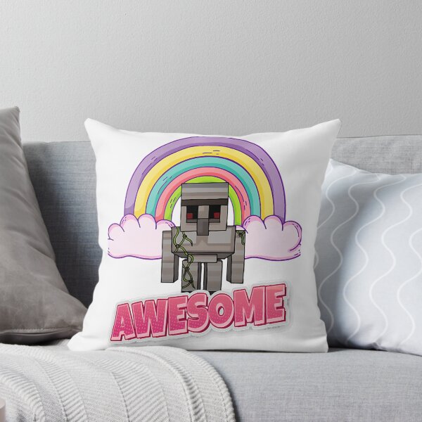 Item preview, Rainbow Awesome Iron Golem designed and sold by alanna-hjeffrie.