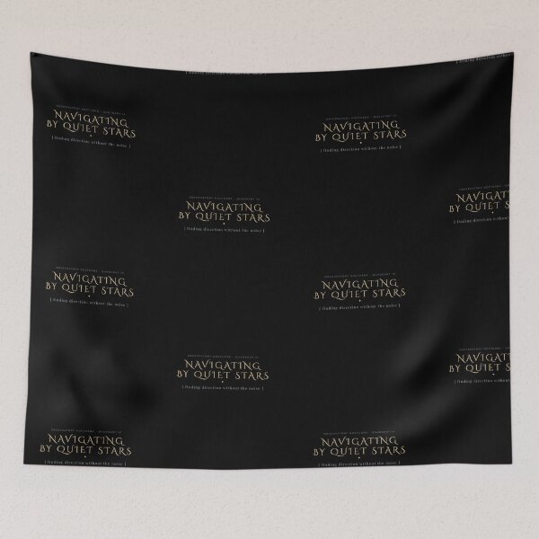 Item preview, Navigating By Quiet Stars Astronomy Celestial Typography designed and sold by wildsilencee.