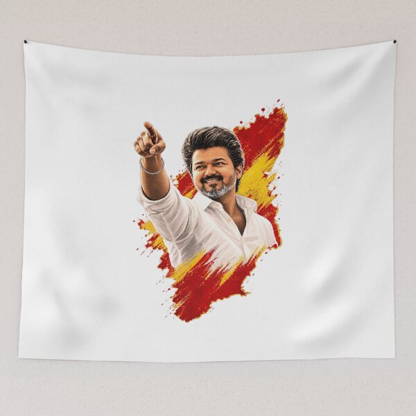 Item preview, Thalapathy Vijay Iconic Mass Portrait designed and sold by Fashvora.