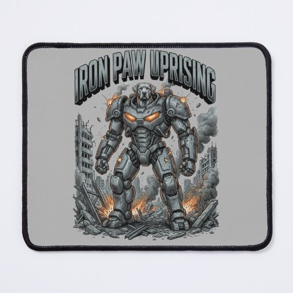 Item preview, Iron Paw Uprising Funny Mecha Robot Dog Sci-Fi Movie Lover Gift Idea designed and sold by FurRealStudioCo.