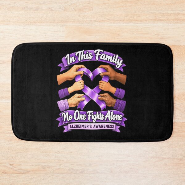 Item preview, In This Family No One Fights Alone Alzheimer's Awareness Family Support designed and sold by FolkGraphics.