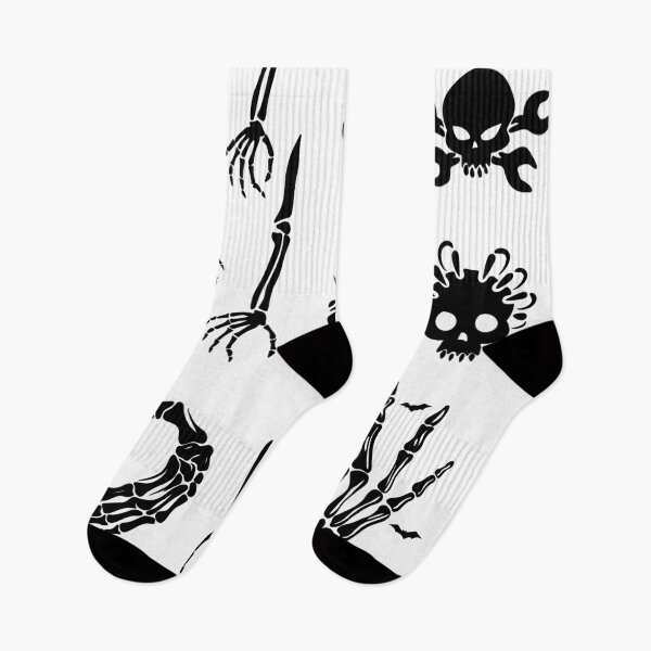 Item preview, Spooky Halloween Skeleton Hands & Skulls Sticker Pack — Gothic Vector Set designed and sold by LYAN-STORE.