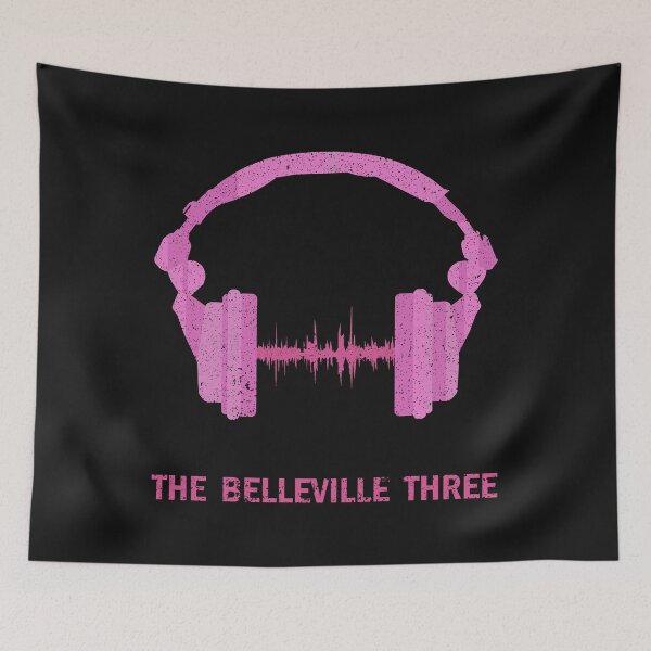 Item preview, The Belleville Three - Detroit Techno Pioneers DJ Headphones Graphic Tee designed and sold by FULLER FACTORY.