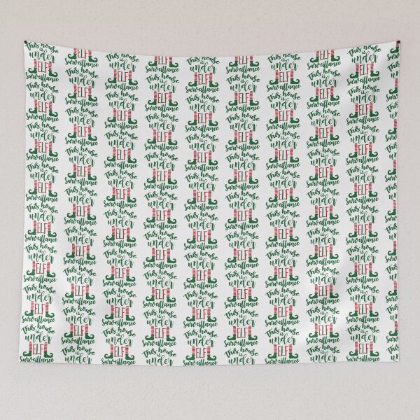 Aperçu de l'œuvre Christmas Elf Surveillance Funny Holiday Home Design créée et vendue par FuzionRaptor.