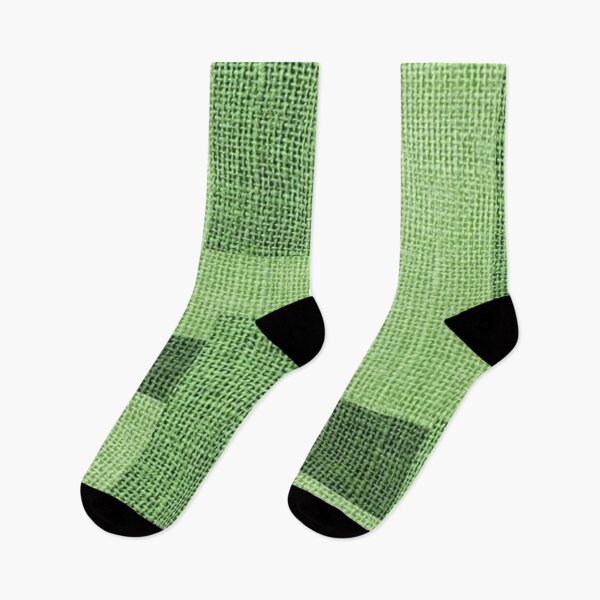 Item preview, Green Geometric Burlap Pattern — Modern Green Block Texture Print designed and sold by LYAN-STORE.