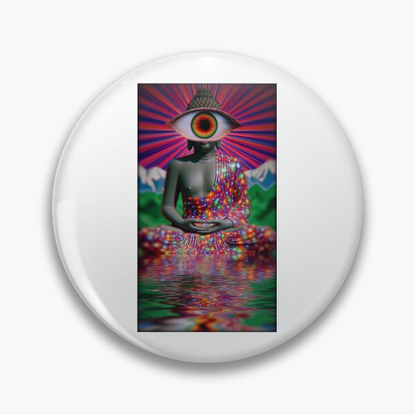 Item preview, The Third Eye Buddha Watching Over The Mountains designed and sold by MongLongStudio.