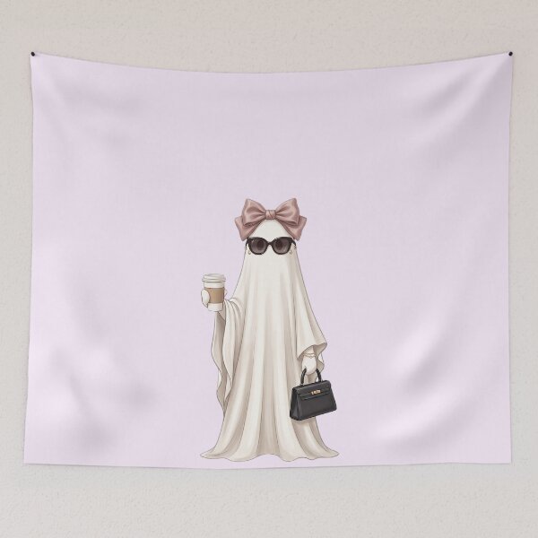 Item preview, Unbothered Coffee Ghost Girl Halloween Aesthetic designed and sold by Moon's Arts.