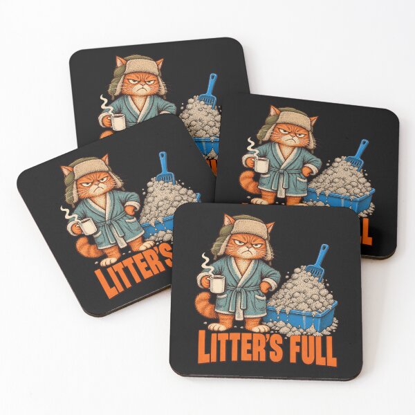 Item preview, Litter's Full Christmas Overflowing Litter Pan Funny Cat Humor designed and sold by chem3a-wst.