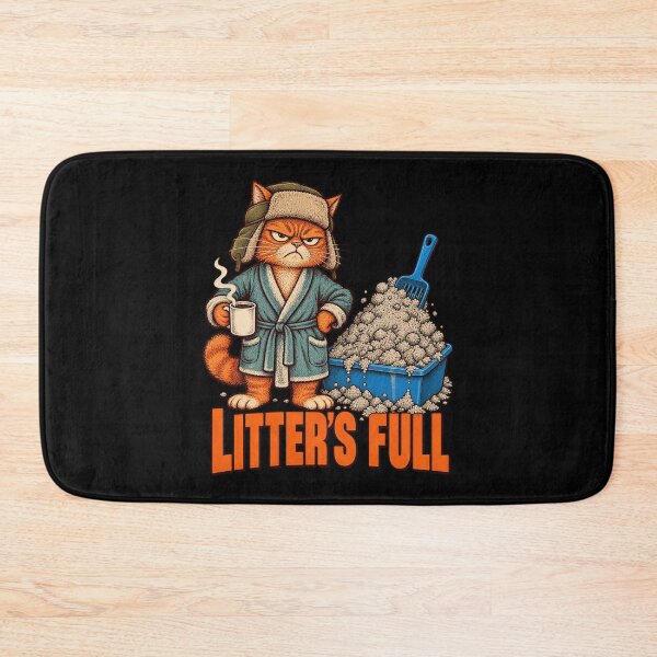 Item preview, Litter's Full Christmas Overflowing Litter Pan Funny Cat Humor designed and sold by chem3a-wst.
