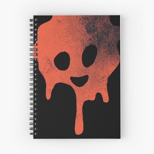 Item preview, Melting orange slime ghost face designed and sold by DuliDoodles.