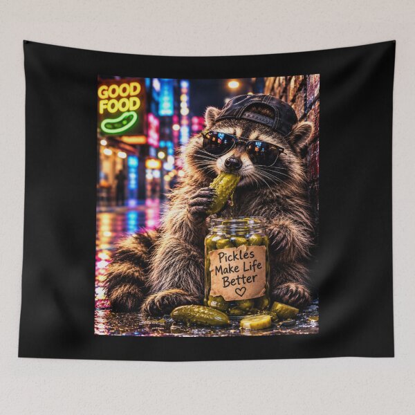 Item preview, Raccoon Pickle Lover – Pickles Make Life Better designed and sold by MalwasBasket.