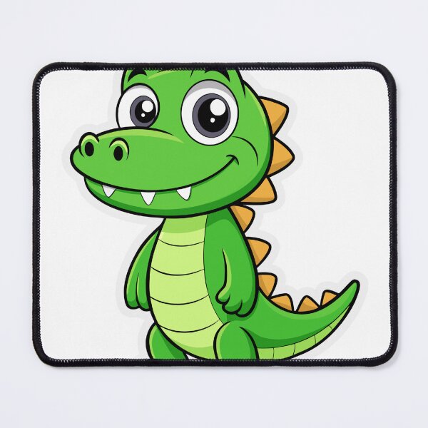 Item preview, Cute Happy Little Green Alligator Dinosaur Cartoon Sticker designed and sold by simranart111.