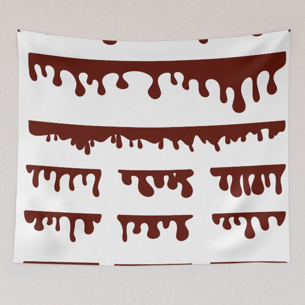 Item preview, Dripping Chocolate Borders Set — Melted Chocolate Drips Vector designed and sold by LYAN-STORE.