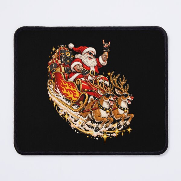 Item preview, Rock Star Santa Sleigh Speaker Stack Christmas Tour Art designed and sold by chem3a-wst.