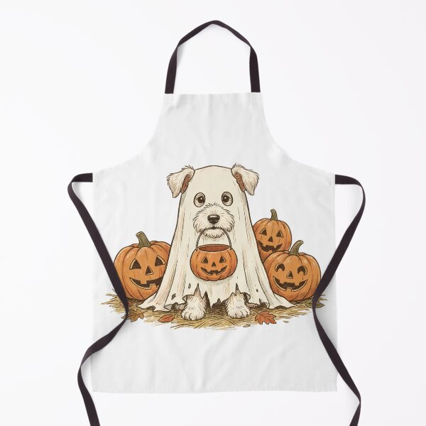 Item preview, Cute Ghost Dog Trick or Treat Pumpkin Bucket Vintage Halloween designed and sold by abdelski.