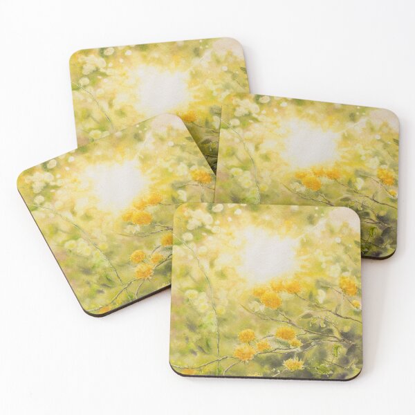 Item preview, Yellow Flowers Watercolor designed and sold by paulaiakwarele.