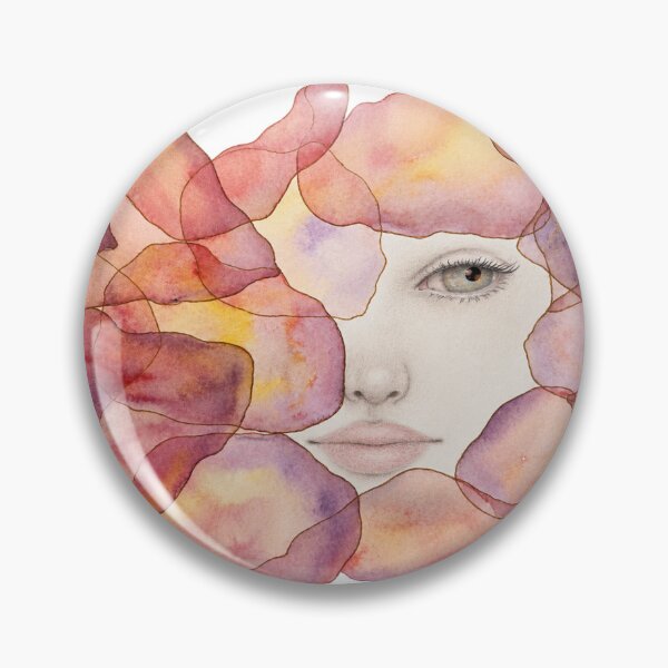 Item preview, Behind the Bloom, Surreal Floral Woman Portrait designed and sold by ArithraStudio.