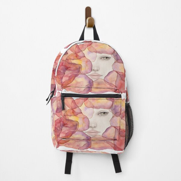 Item preview, Behind the Bloom, Surreal Floral Woman Portrait designed and sold by ArithraStudio.