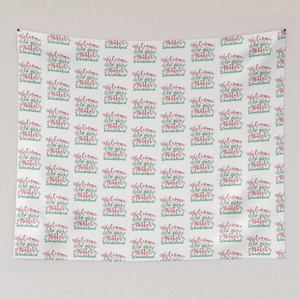 Aperçu de l'œuvre Welcome to Our Winter Wonderland Christmas Blessing Design créée et vendue par FuzionRaptor.