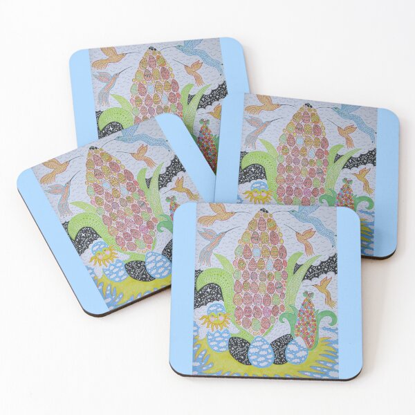 Item preview, Rainbow corn and hummingbird  designed and sold by Anna-Art-Studio.