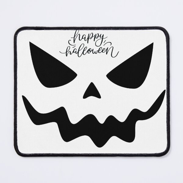 Item preview, Scary Pumpkin Face Silhouette Happy Halloween,brafdesign designed and sold by Brafdesign.
