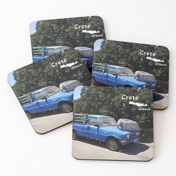 Item preview, Old blue pickup truck in the mountains of Crete, Original photography designed and sold by studio838.