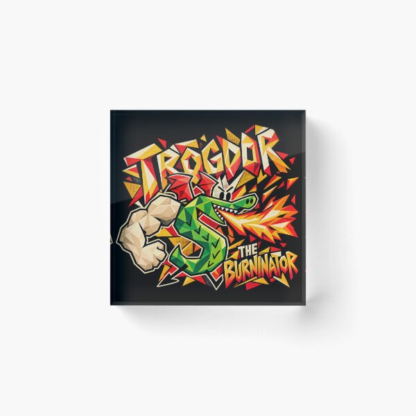 Item preview, Trogdor the Burninator – Classic Cubist Geometric Dragon designed and sold by Cadamurrovault.