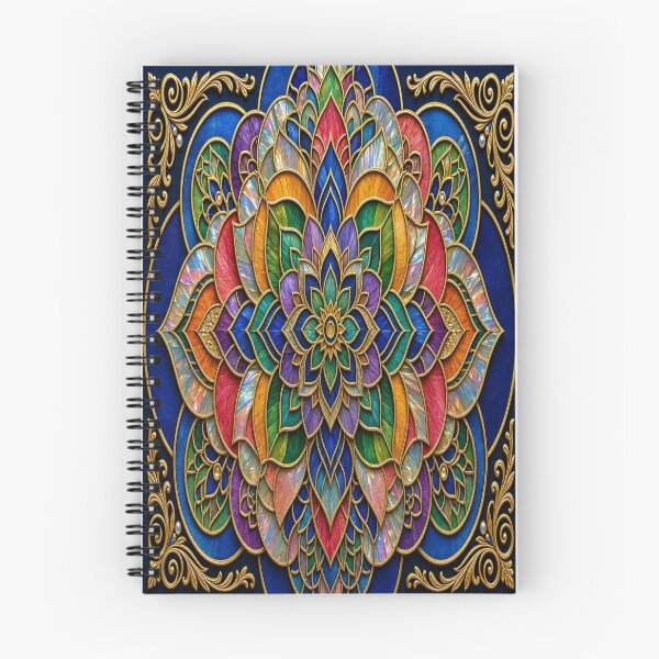 Item preview, Rainbow Vitray Mandala - Luxury Stained Glass Kaleidoscope designed and sold by Breezes-of-Ida.