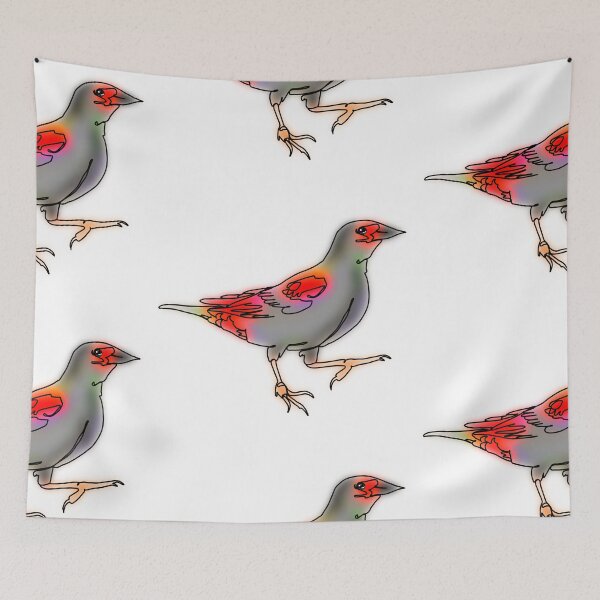 Item preview, Ruby the Red Blackbird – animalz designed and sold by Ashley’sAnimalz.