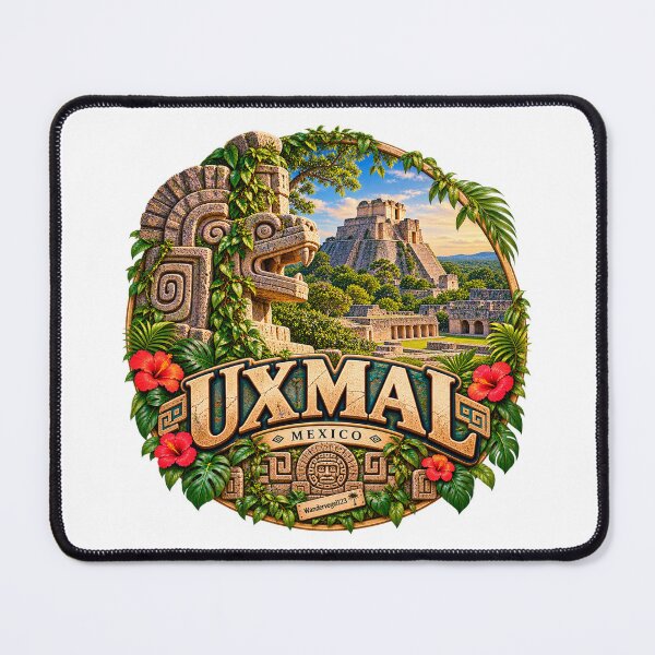 Item preview, Uxmal Mexico – Mayan pyramids Yucatán jungle designed and sold by Wandervogel123.