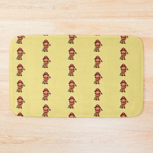 Item preview, Girl firefighter designed and sold by TinyOrbitsDesign.