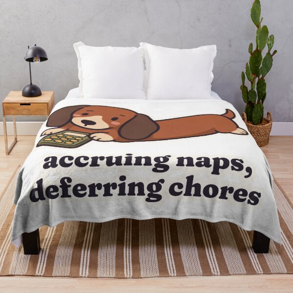 Item preview, Sleepy Dachshund Accruing Naps Deferring Chores designed and sold by OuqCreations.