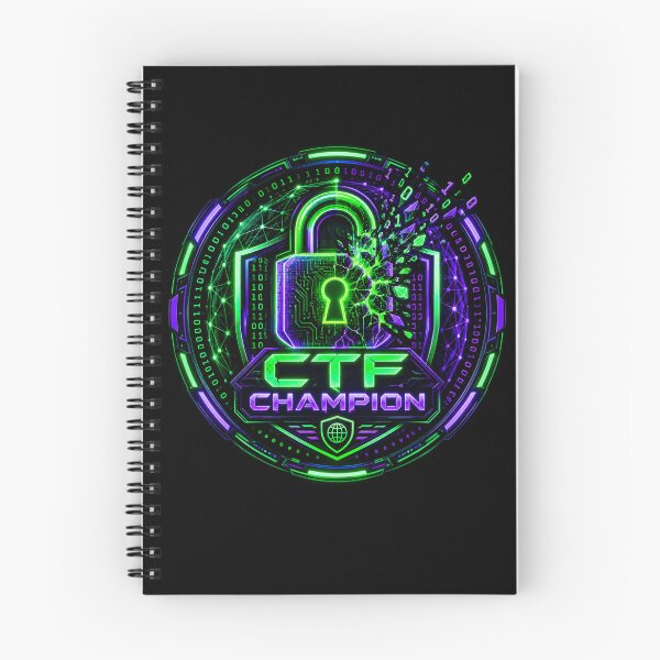 Artikelvorschau, CTF-Champion Capture The Flag Cybersicherheit Neon Emblem entworfen und verkauft von ROGK.