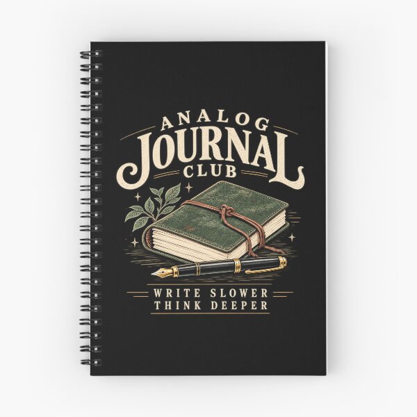 Item preview, Analog Journal Club – Write Slower Think Deeper designed and sold by MotiveMint.