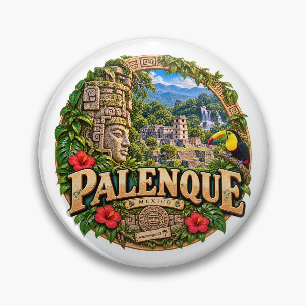 Item preview, Palenque, Mexico – Mayan ruins in the tropical jungle designed and sold by Wandervogel123.