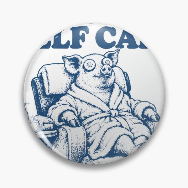 Artikelvorschau, This Is Self Care Schwein Bademantel Wellness Spruch Humor entworfen und verkauft von LongIslandDesgn.