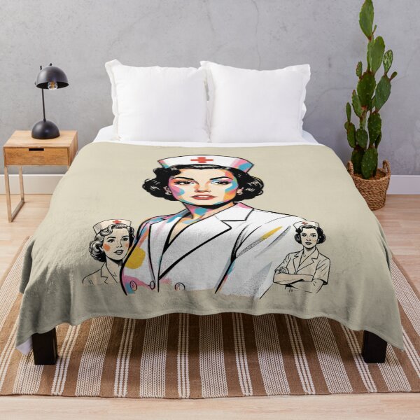 Artikelvorschau, Krankenschwester im Retro-Stil entworfen und verkauft von MagelliShop.